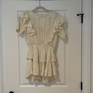 Love Shack Fancy Ivory Mini Dress